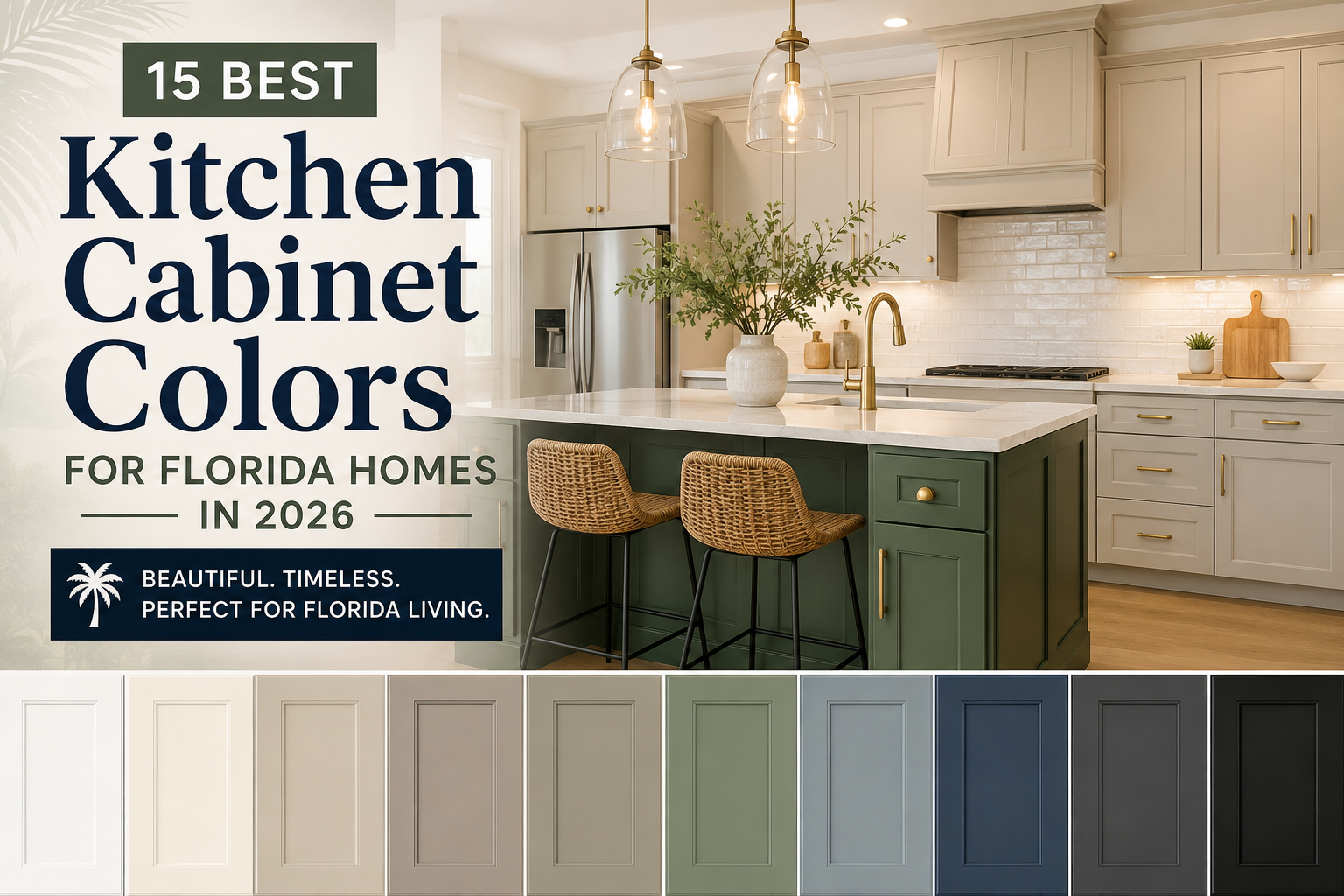 Best Kitchen Cabinet Colors for Florida Homes in 2026